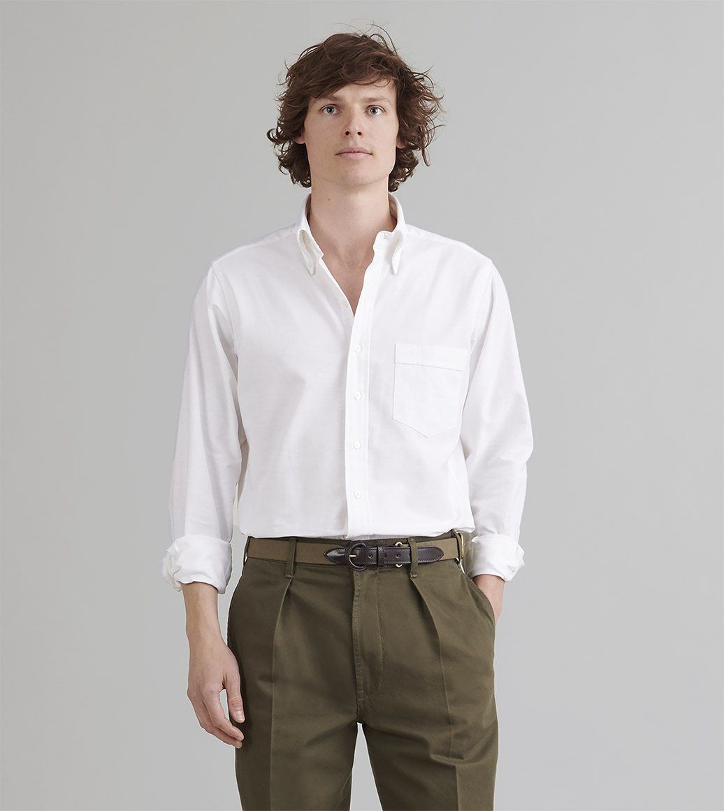 SportsX Men Vogue Oxford Button-Down Leisure Long Sleeve Top Dress Shirts