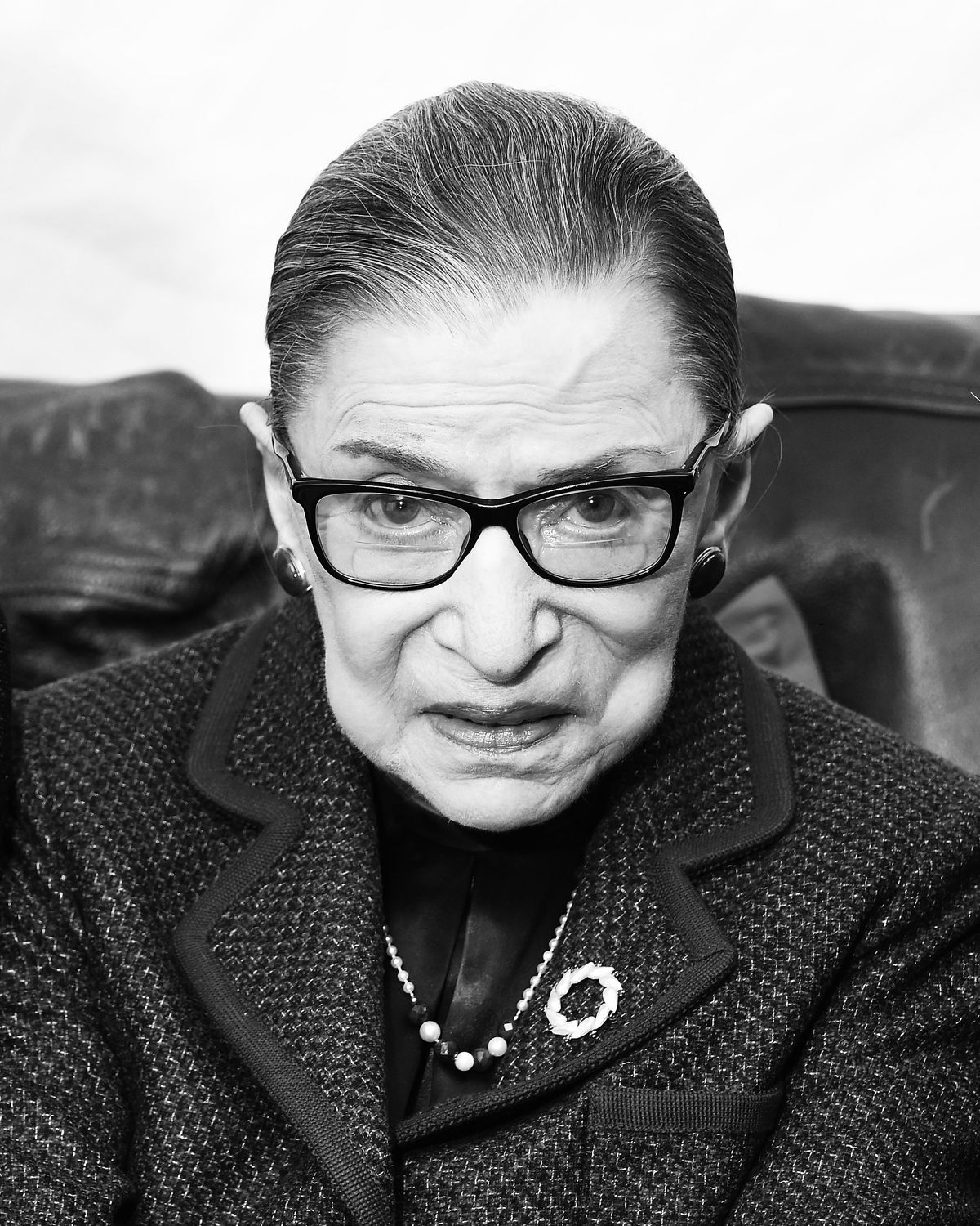 ruth bader ginsburg black and white