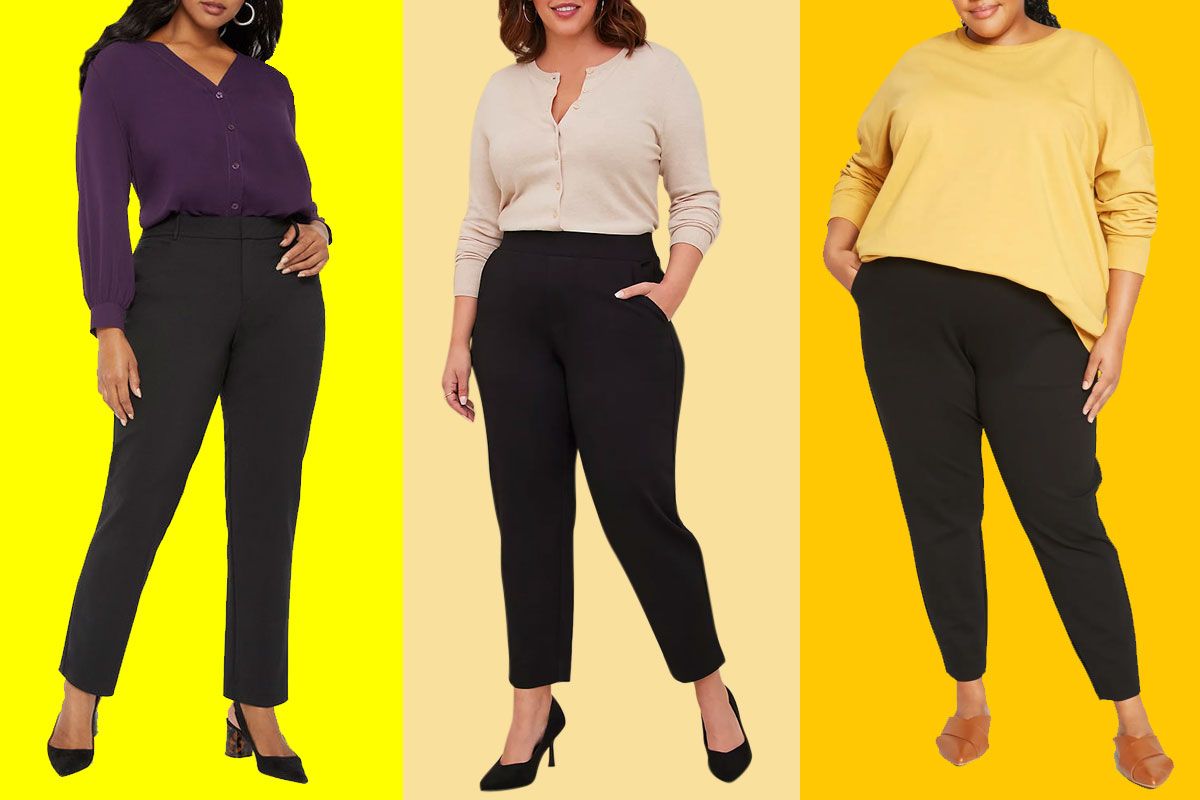 10 Best PlusSize Black Work Pants for Women 2023  The Strategist