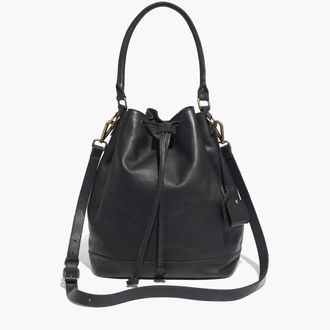 madewell black bucket bag