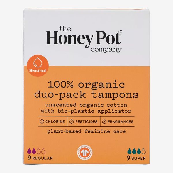 The Honey Pot Duo Pack Organic Bio-Plasitic Applicator Tampons