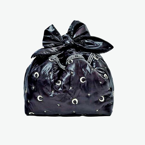 Caraa Luna Pouch in Black Moon & Star Embroidery