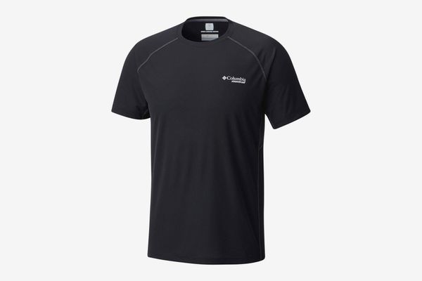 Black More Mile Active Mens Short Sleeve Running Top 
