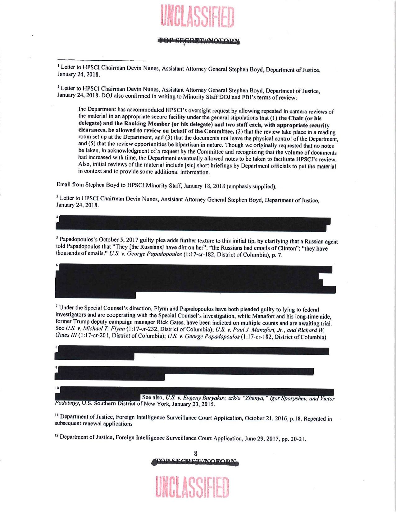 Democrats Release Declassified Rebuttal to Nunes Memo