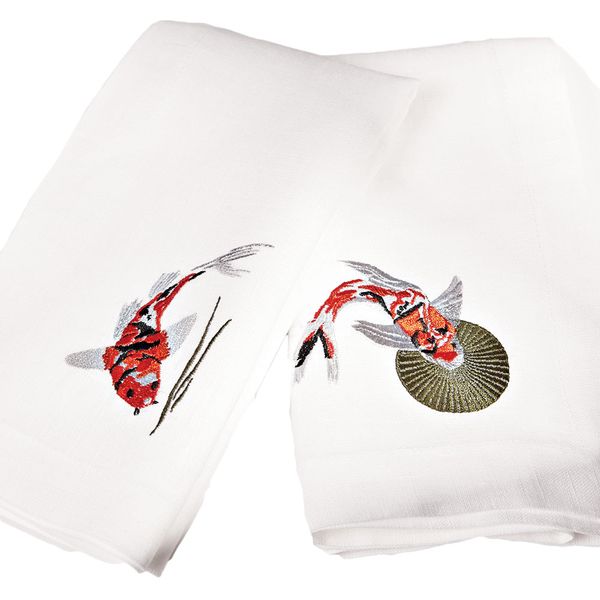 Studio Ashby x Fine Cell Work Koi Carp Napkins - Set of 4