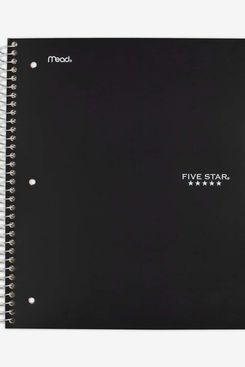 Five Star Spiral College Ruled Notebook, 5 Subject