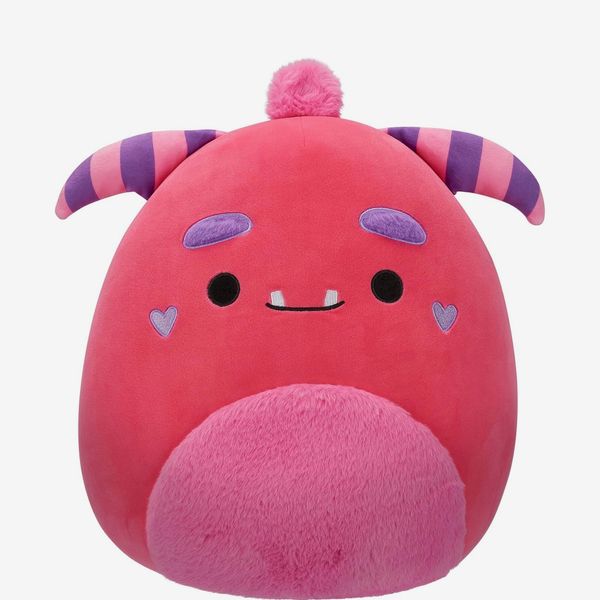 Squishmallows Original 14-Inch Mont Pink Monster with Fuzzy Belly and Heart Cheeks