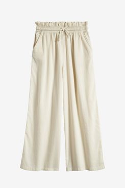 Treasure & Bond Kids’ Wide Leg Paperbag Waist Cotton Pants