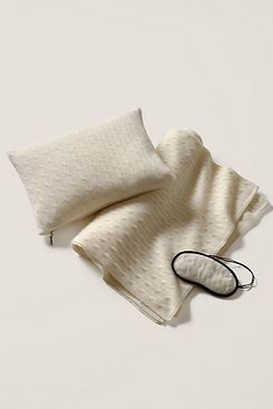 Ralph Lauren Home Cable-Knit Cashmere Travel Set