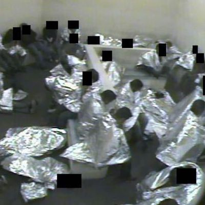 Photos of the <em>hieleras </em>managed by the CBP.