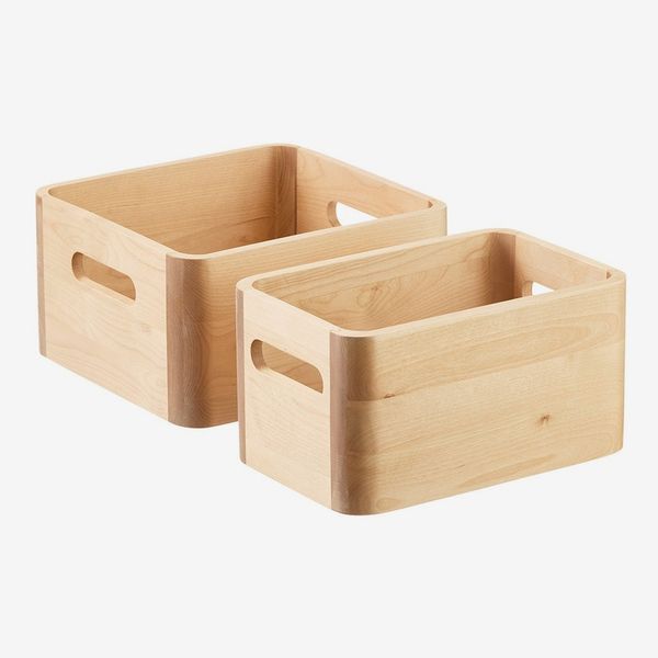 The Container Store Birch Bin