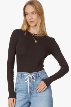 Madewell Modal Rib Long Sleeve Crew Neck