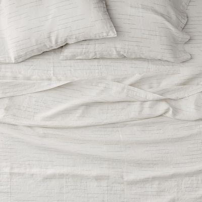 West Elm Queen deals Linen Sheet Set