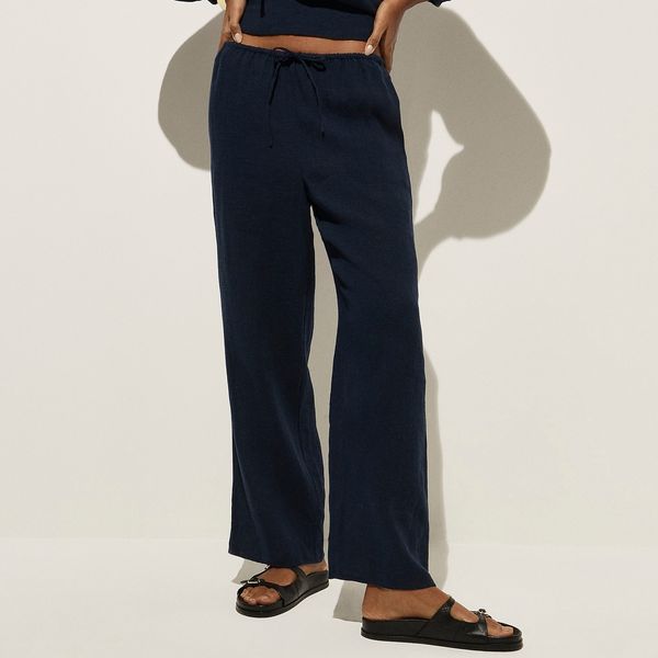 J.Crew Beach Pant in Hampton Linen-Blend