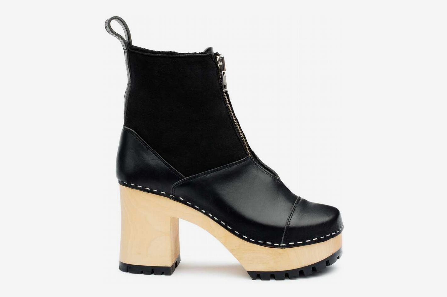 Hasbeens Shoes Swedish Hasbeens Zip It Shearling Boots