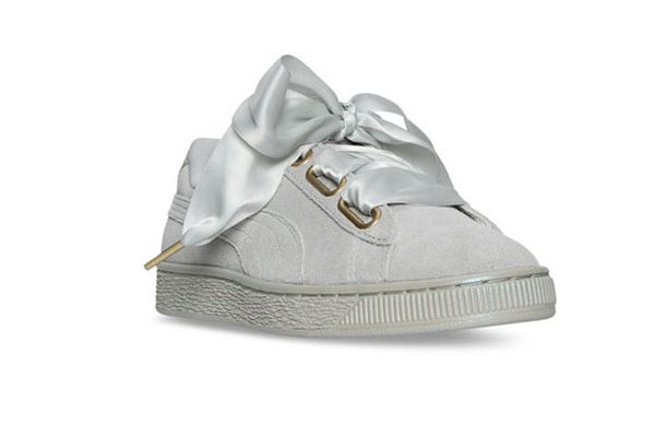 Puma Women’s Suede Heart Satin Casual Sneakers from Finish Line
