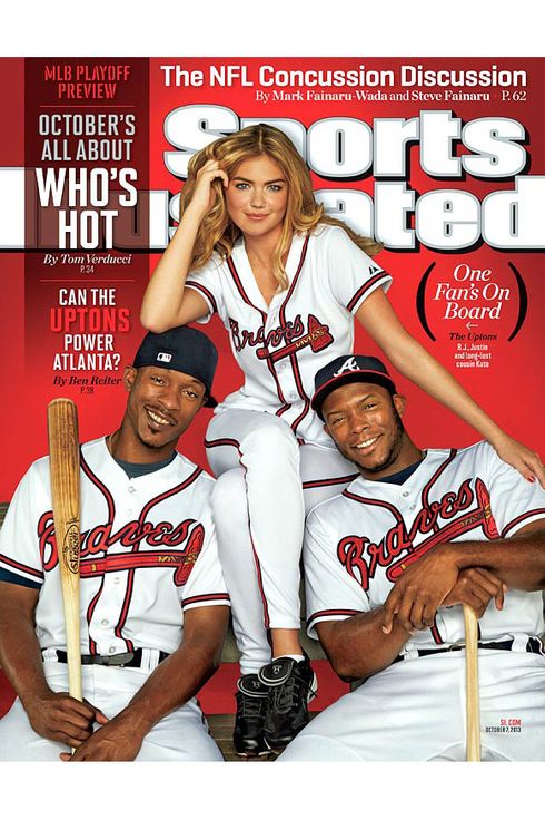 Kate Upton bikini baseball uniform Atlanta Braves brothers