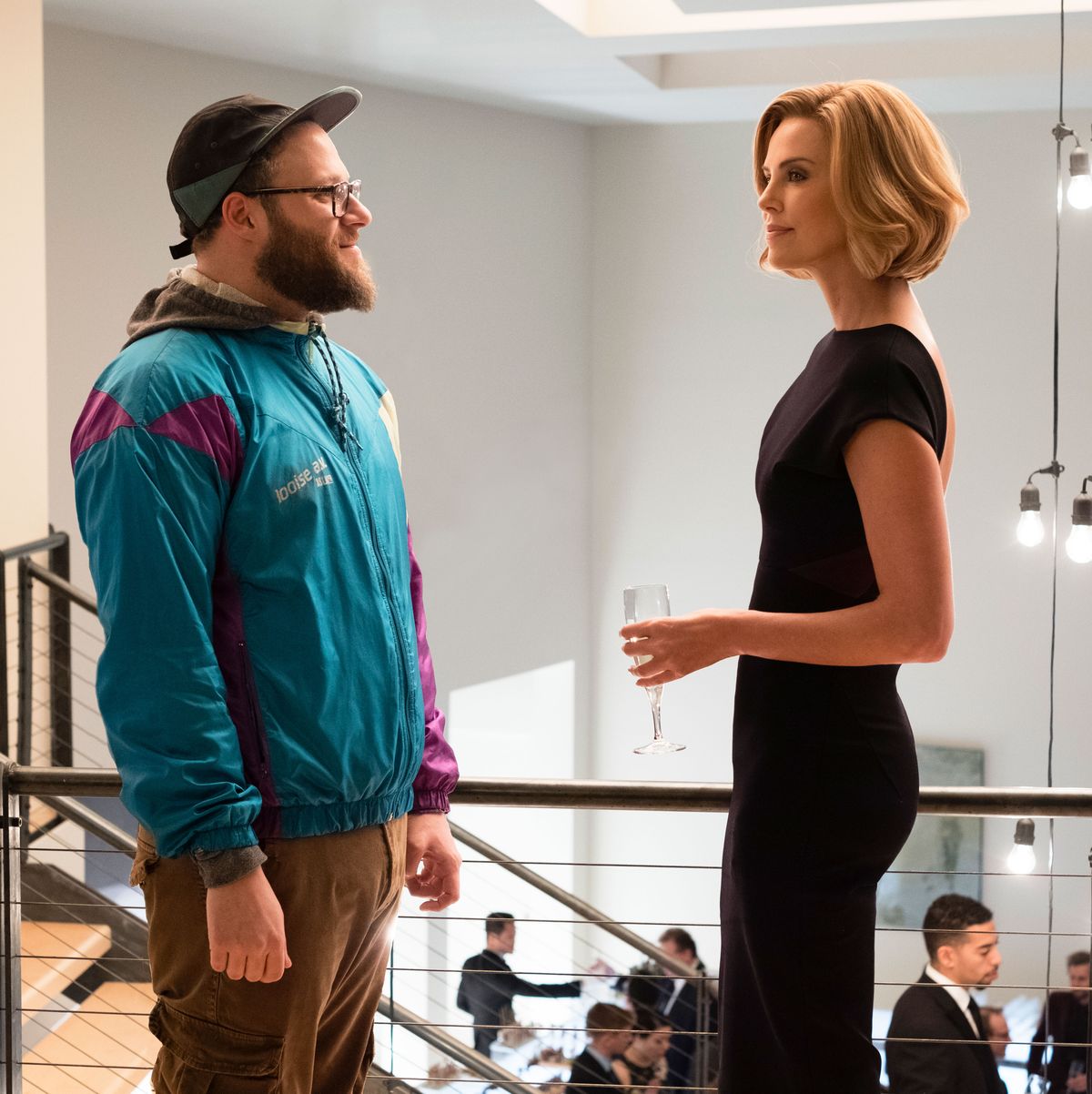 1200px x 1202px - Charlize Theron and Seth Rogen Talk Long Shot Sex Scene