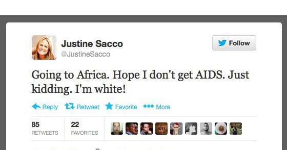 Twitter Spent Last Night Eviscerating Justine Sacco Updated