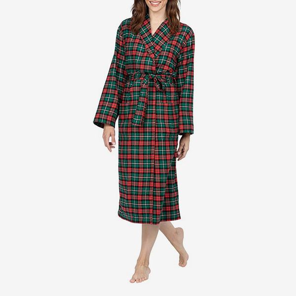 PajamaGram Cotton Flannel Robe