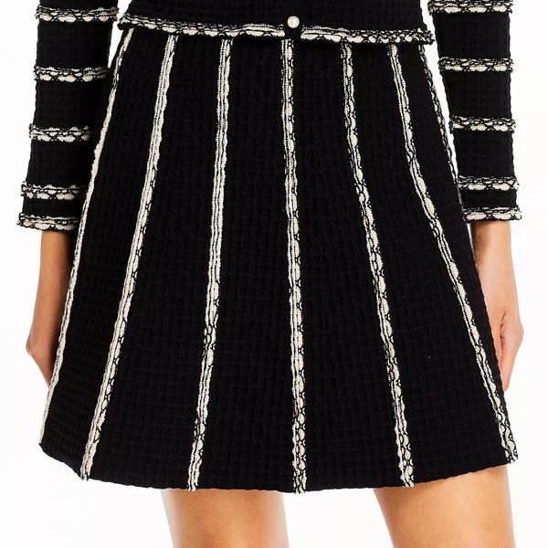 Sandro Lagon Flared Knit Skirt - 150th Anniversary Exclusive