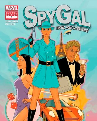 SpyGal, the new superhero created by Benefit Cosmetics and Marvel.