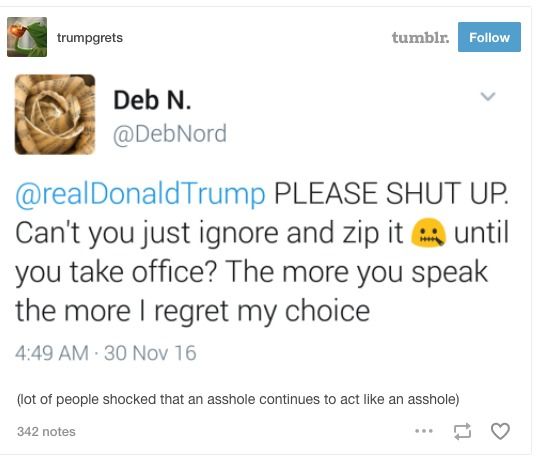 New Tumblr Tracks People Who Are Regretful Of Their Trump Votes