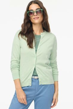 J.Crew Factory Classic Cotton Cardigan Sweater