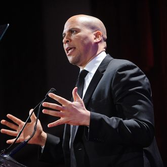 Cory Booker attends The 2013 Greater New York Human Rights Campaign Gala at The Waldorf=Astoria on February 2, 2013 in New York City. 