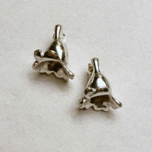 Virginia Jirash Jacaranda Flower Earrings