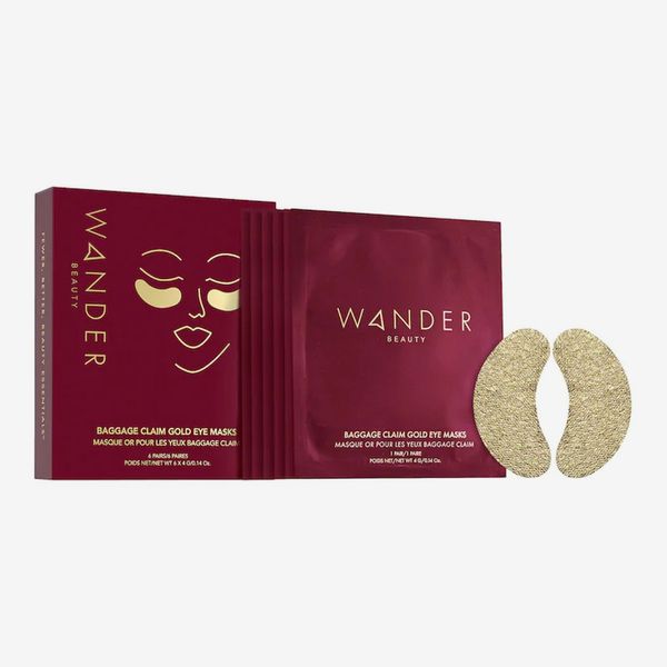 Wander Beauty Baggage Claim Gold Eye Masks