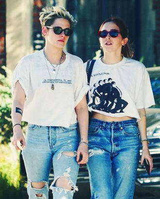 Kristen Stewart and Sara Dinkin.