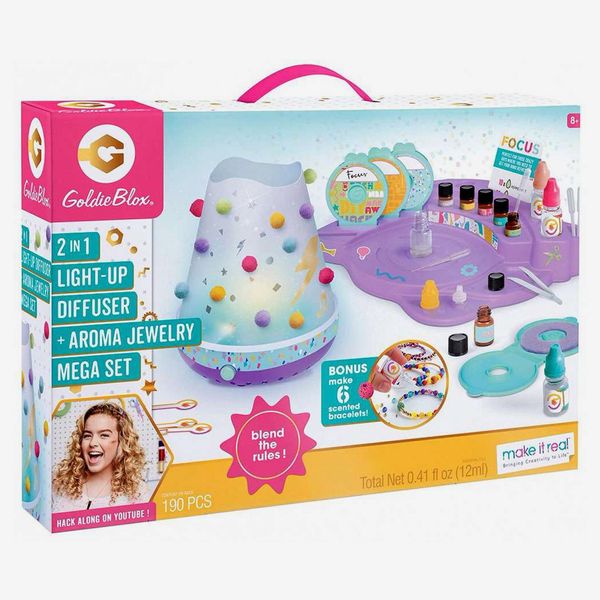 Goldie Blox 2-in-1 Light Up Diffuser & Aroma Jewelry Mega Set