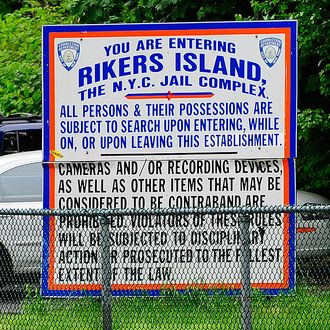A view of the entrance to the Rikers Island penitentiary complex is seen on May 17, 2011 where IMF head Dominique Strauss-Kahn is being held in New York. The grand jury deciding whether or not to send Strauss-Kahn to trial has until May 20th to decide. In the meantime, Strauss-Kahn, accused of attempting to rape a hotel maid, remains incarcerated without bail because a judge deemed him liable to attempt escape to France, which does not extradite citizens to the United States. AFP PHOTO/Emmanuel Dunand (Photo credit should read EMMANUEL DUNAND/AFP/Getty Images)