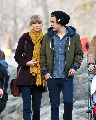 Taylor Swift and Harry Styles in NYC's Central Park and at the Central Park Zoo.
