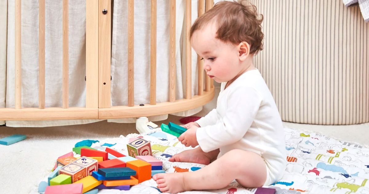 Monochrome Montessori, Modern Baby Activity Gym, Baby Play Mat