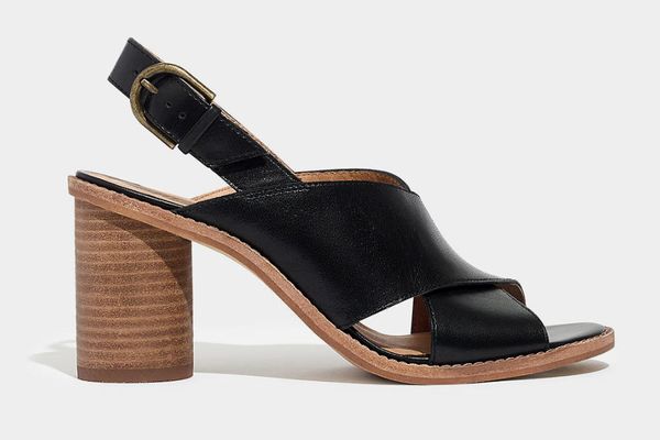 Madewell The Ruthie Crisscross Sandal in Leather