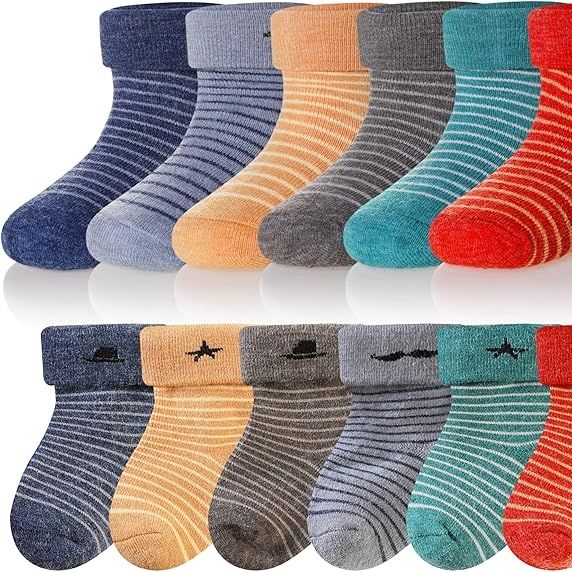 Eocom Infant/Toddler Wool Socks - 6-Pack