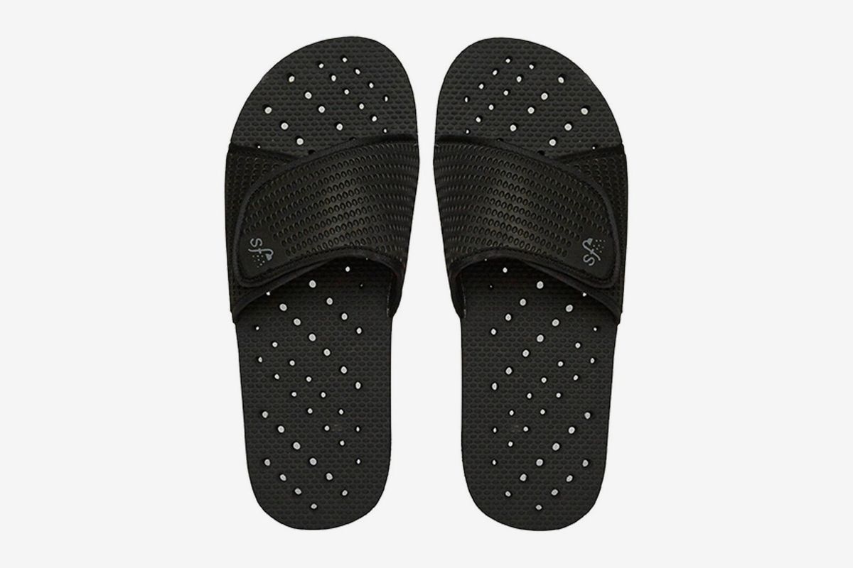 Women Men Shower Slide Sandal Flip Flop Wide Anti-Slip Summer Beach Slippers Shoes Flamingo Cucoloris 