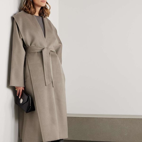 Tove Fenn Belted Wool-Blend Coat