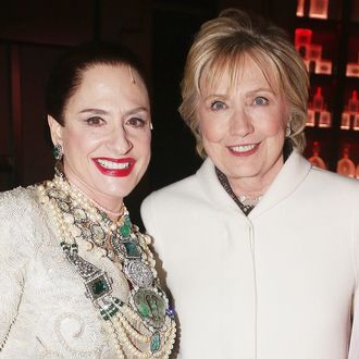 Hillary Clinton and Patti LuPone