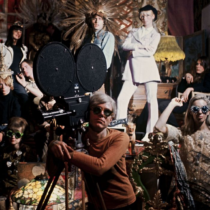 Andy Warhol in New York, United States in 1966 - Andy Warhol during the shooting of 'Chelsea girls' at the Factory.Andy Warhol in New York, United States in 1966 during the shooting of 'Chelsea girls' at the Factory.