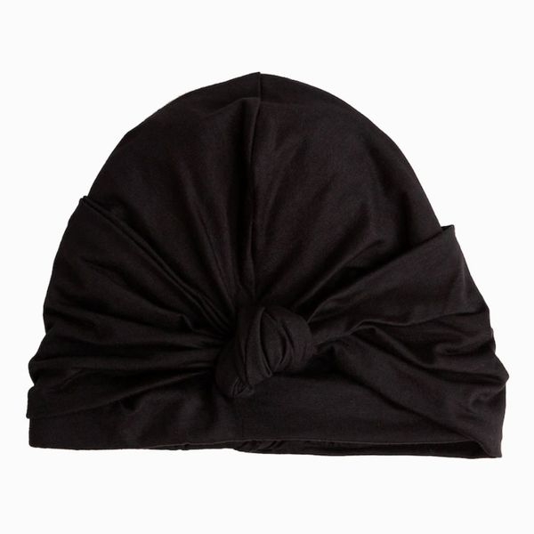 Grace Eleyae Satin-Lined Knot Turban