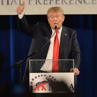 GOP Presidential Front Runner Donald Trump Address Republican Conference In Nashville