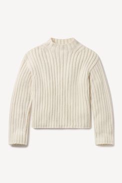 Jersey de cuello alto de canalé atrevido de alpaca Highland de Buck Mason