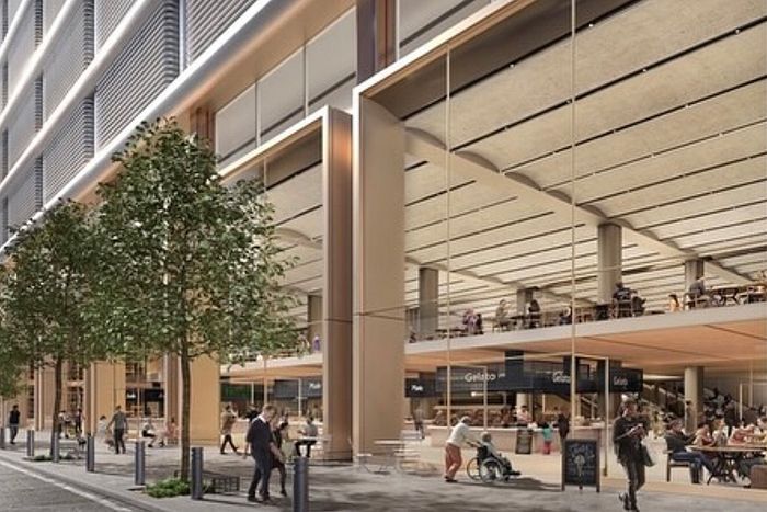 Retail facing 40th Street.