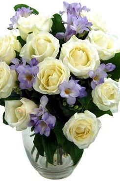 Amethyst Rose and Freesia Bouquet