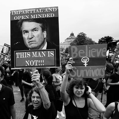 Protesters against Kavanaugh.