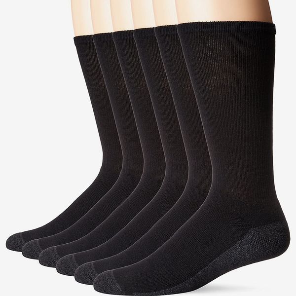 Hanes Men's ComfortBlend Max Cushion Crew Socks, 6-Pack