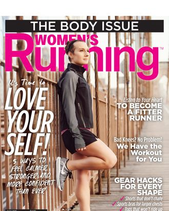 Amelia Gapin on the cover of <i>Women's Running</i> magazine.